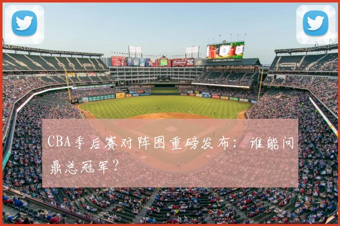 CBA季后赛对阵图重磅发布：谁能问鼎总冠军？